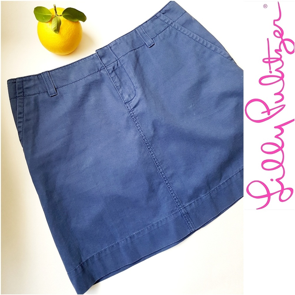 Lilly Pulitzer Navy Blue Emma Skirt